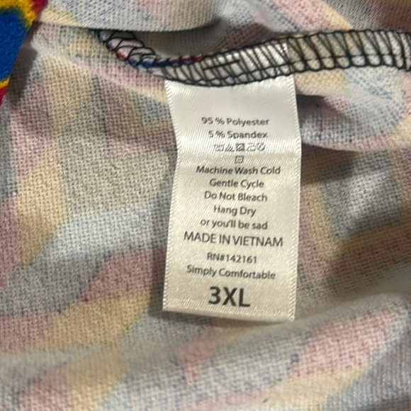 LuLaRoe Women’s Cassie Pencil Skirt/Size:3XL /Color: Multi-Abstract Print (NWT) - Picture 5 of 7